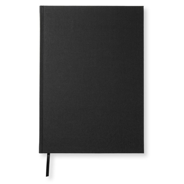 Notebook A4 Liniert Black