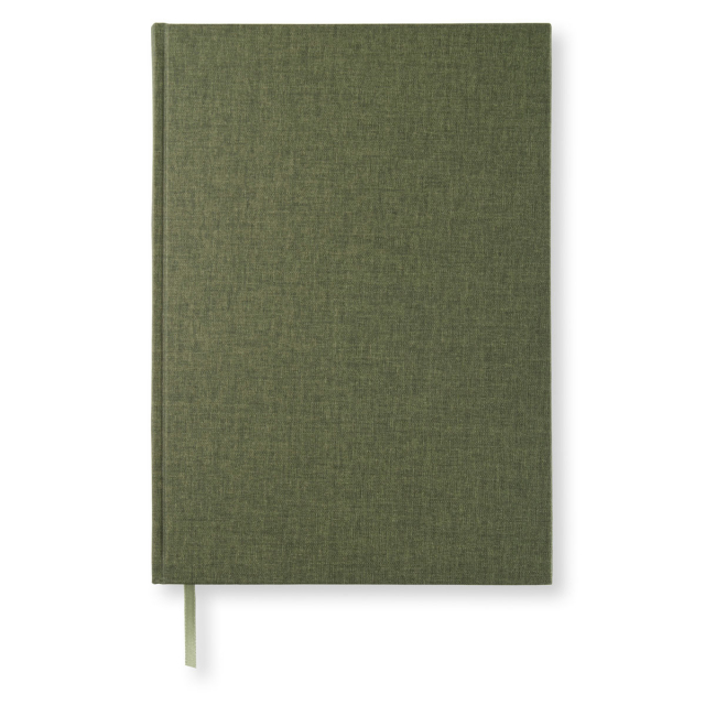 Notebook A4 Liniert Khaki Green