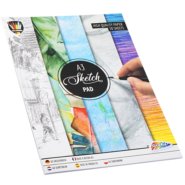 Skizzenblock A3, 30 Blatt