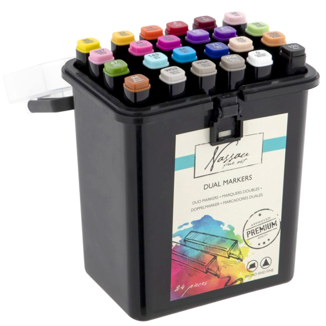 Dual-tip Markers in Aufbewahrungsbox 24-set