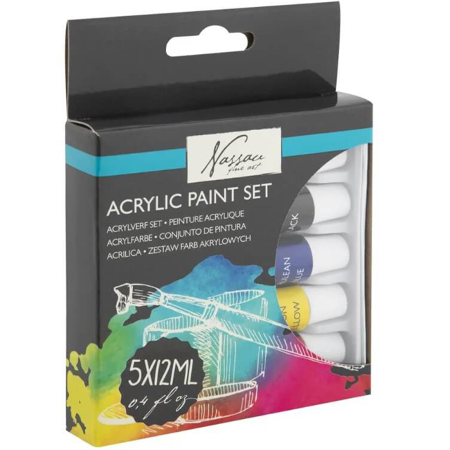 Acrylfarben 12 ml 5-set