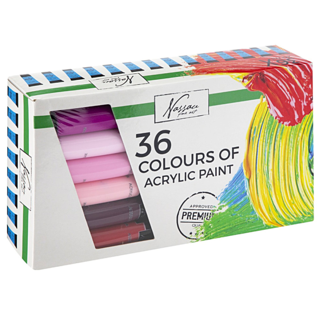Acrylfarbenm 20 ml 36-set