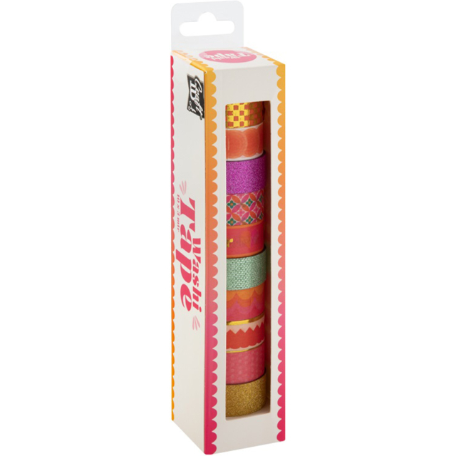 Washi Tape 10 rollen Foil & Glitter #1
