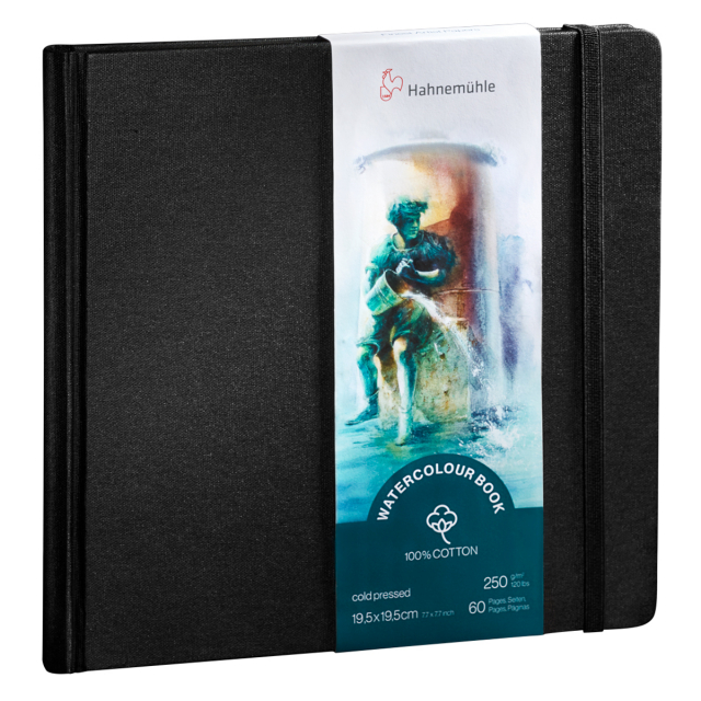Watercolour Book Aquarellbuch 195x195mm 250g