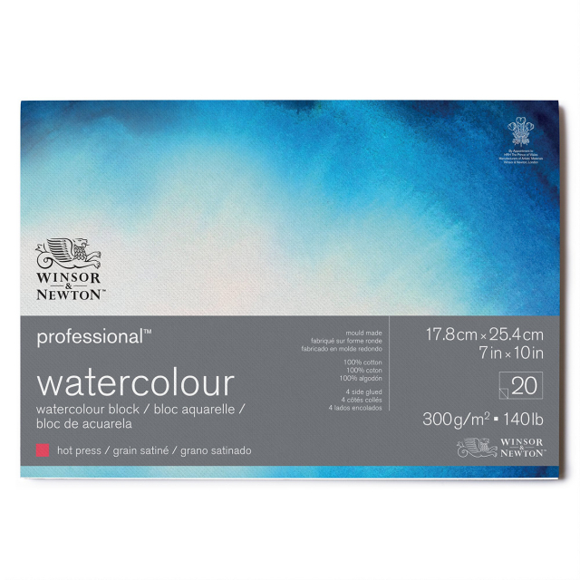 Professional Aquarellblock HP 18x26cm 300g