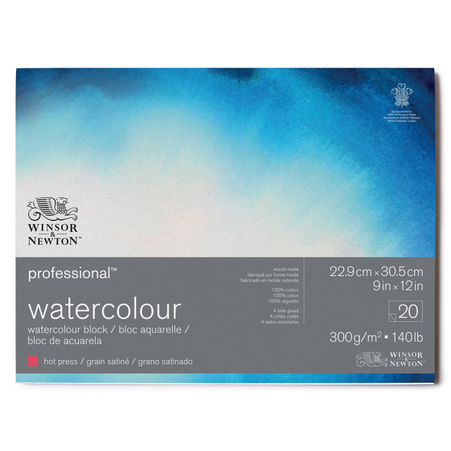 Professional Aquarellblock HP 23x31cm 300g