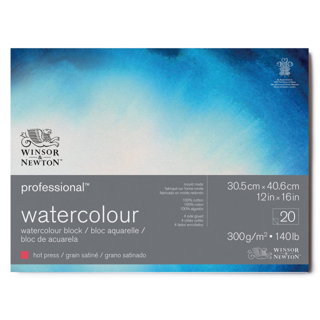 Professional Aquarellblock HP 31x41cm 300g