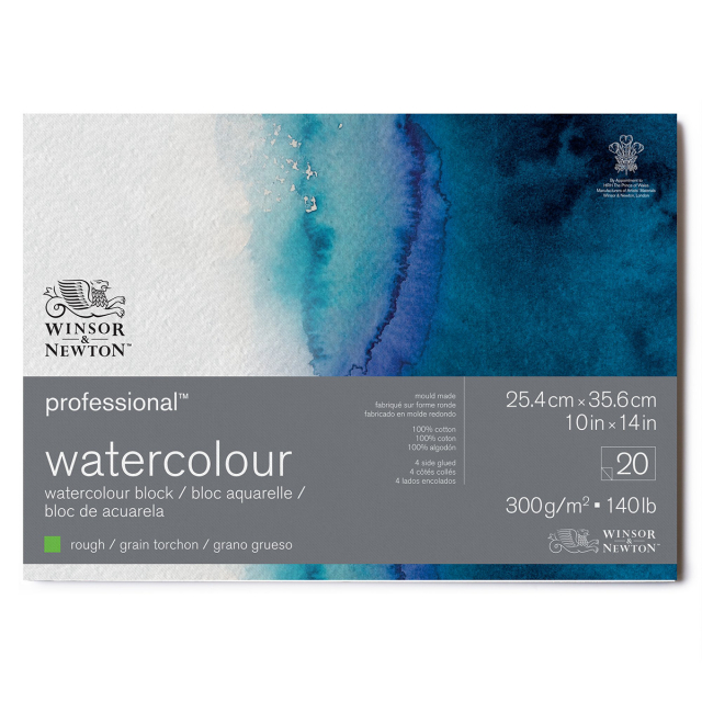 Professional Aquarellblock Rough 26x36 cm 300g