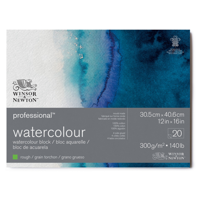 Professional Aquarellblock Rough 31x41 cm 300g