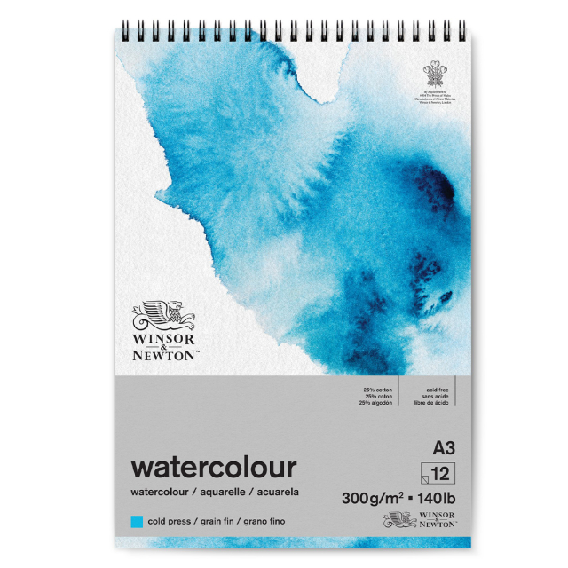 Aquarellblock Spirale A3 300g