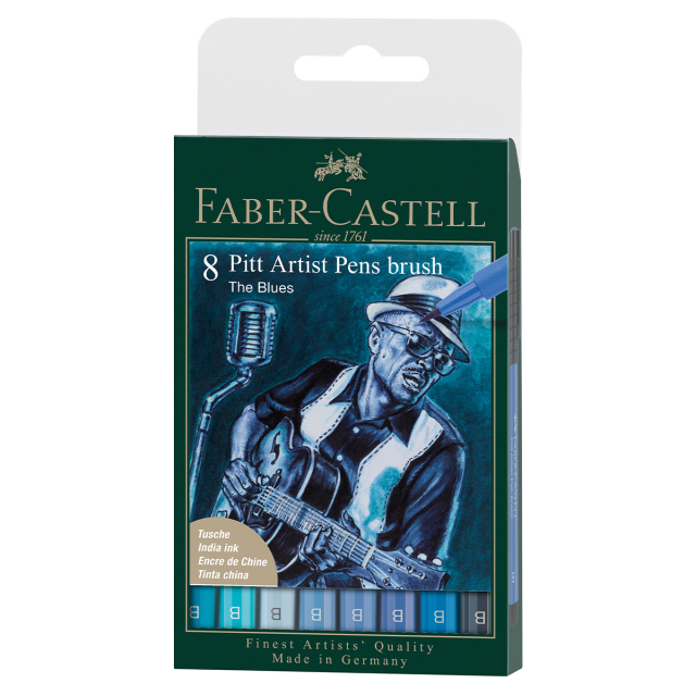 PITT Artist Brush 8er-Pack Blues