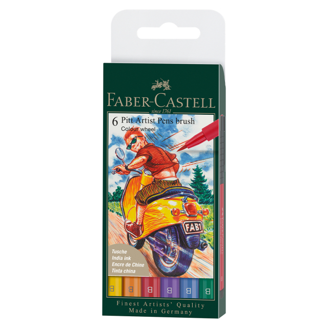 PITT Artist Brush 6er-Pack Colour