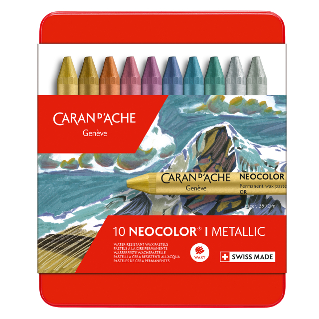 Neocolor I Pastellkreiden Metall 10er-Set