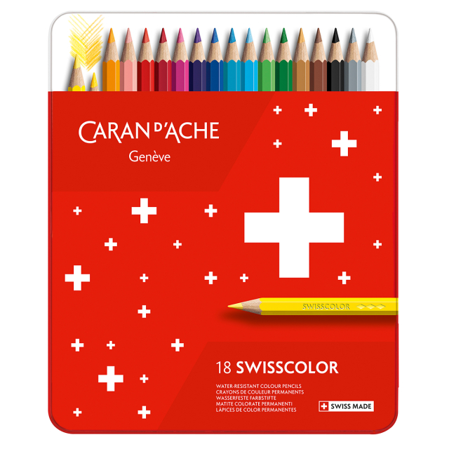 Swisscolor Farbige Bleistiftminen 18er-Set
