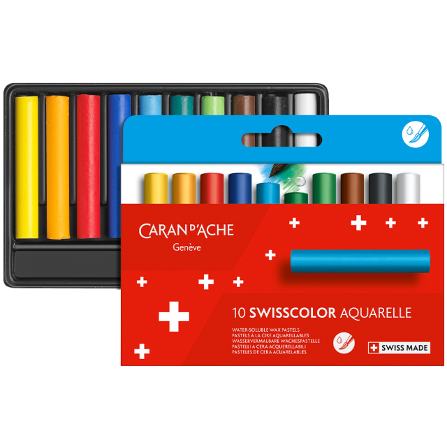 Swisscolor Aquarelle Pastellkreiden 10er-Set