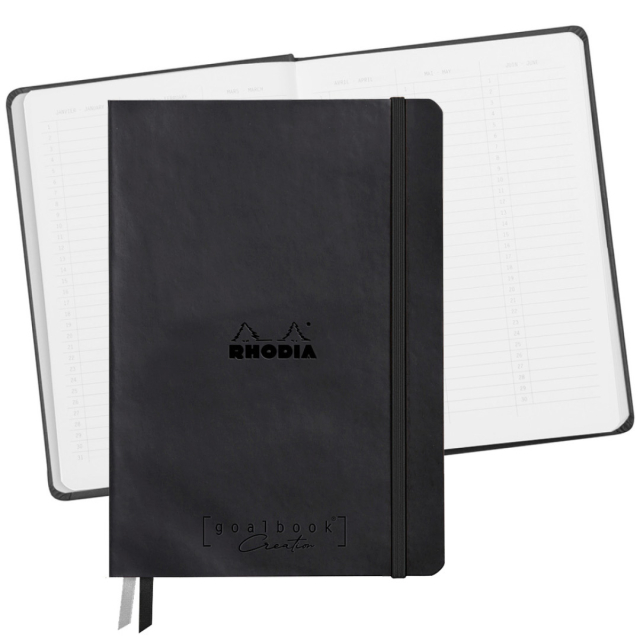 GoalBook Creation A5 Black (Weißes Papier)