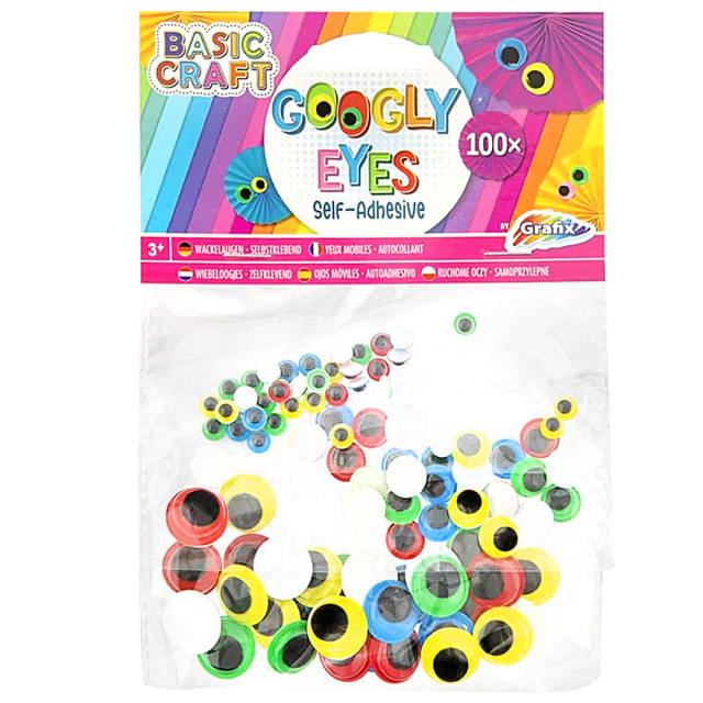 Wackelaugen Colour Selbstklebend 100 stk
