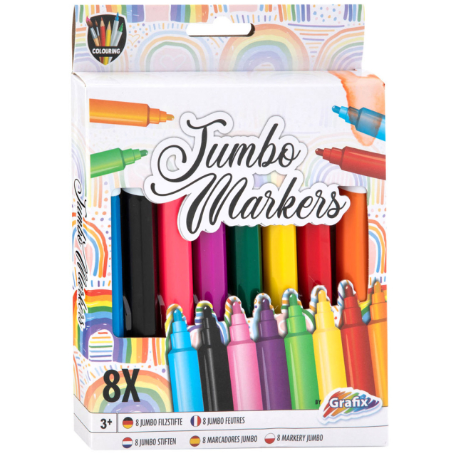 Jumbo -Marker, 8 stk