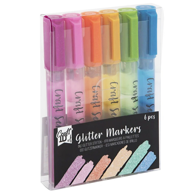 Glitzermarker 6-set