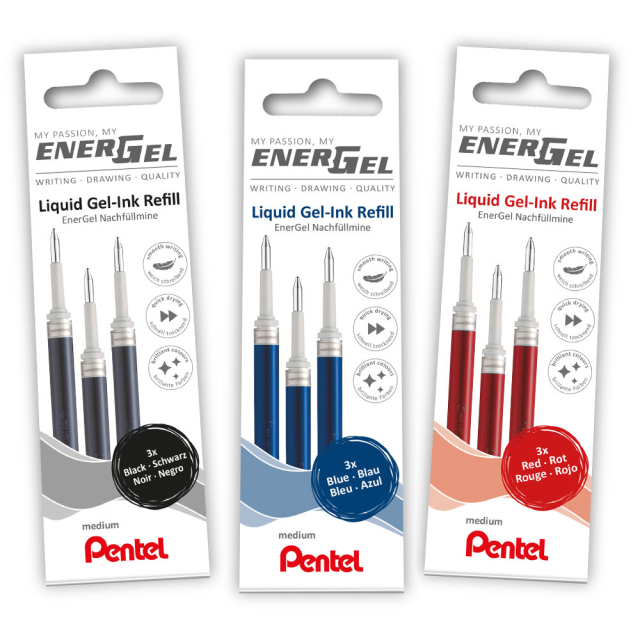 Refill Energel 3er-Pack 0.7