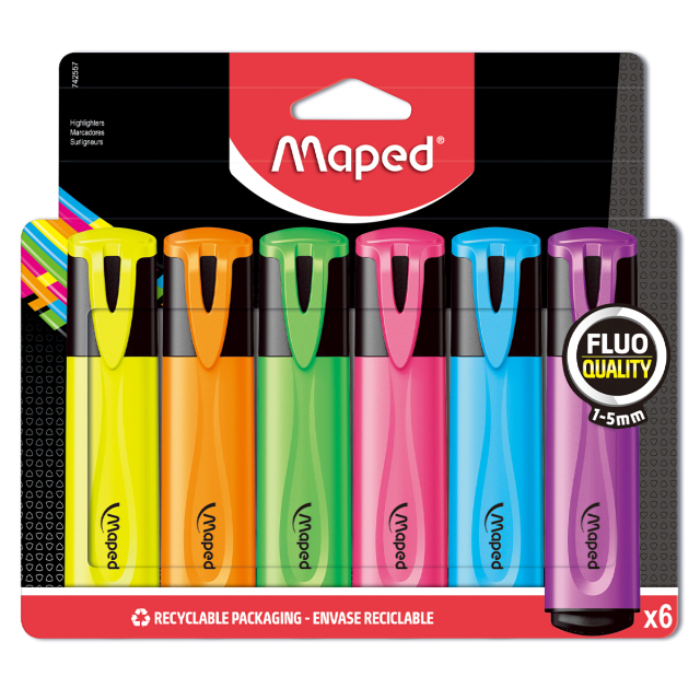 Textmarker 6er-Pack