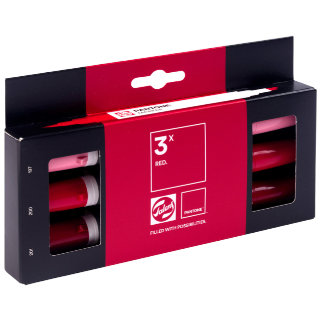 Marker 3er Set Red