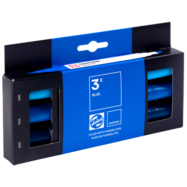 Marker 3er Set Blue