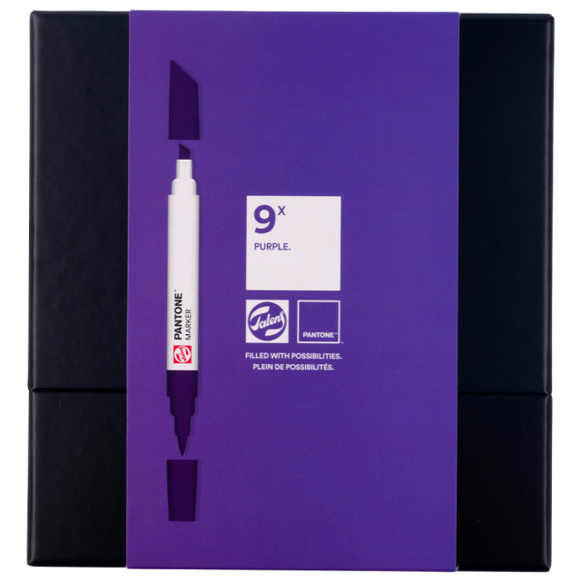 Marker 9er Set Purple
