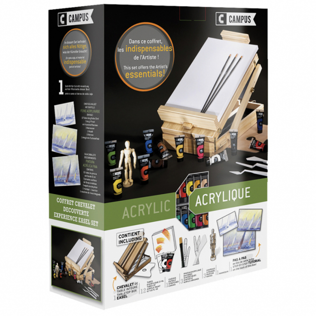 Acrylset Campus mit Staffelei