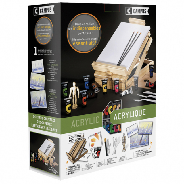 Acrylset Campus mit Staffelei