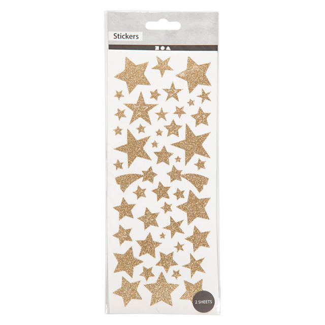 Stickers Goldene Sterne 2 blatt