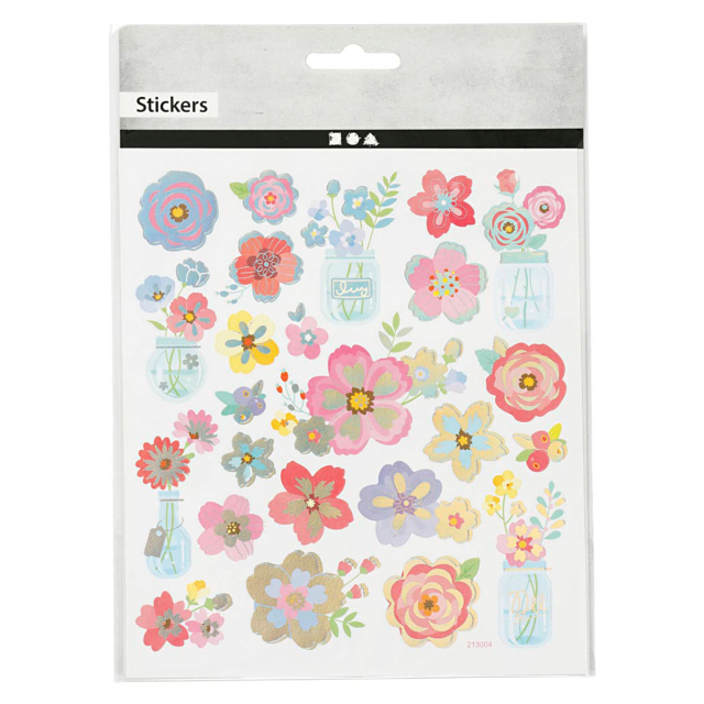 Stickers Blumen 1 blatt