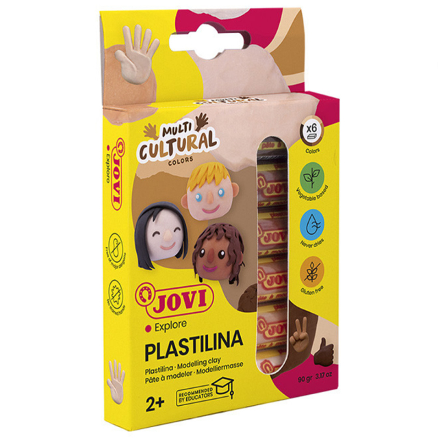Plastilina Knetmassa 6 Stück Skintones 15 g