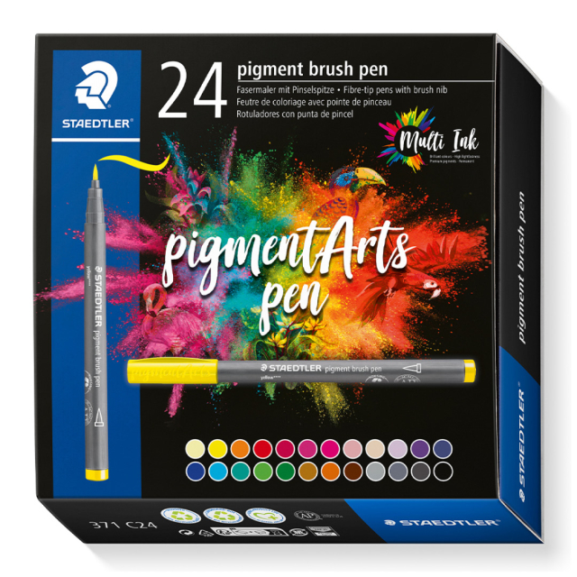 Pigment Arts Brush Pen 24-er Set