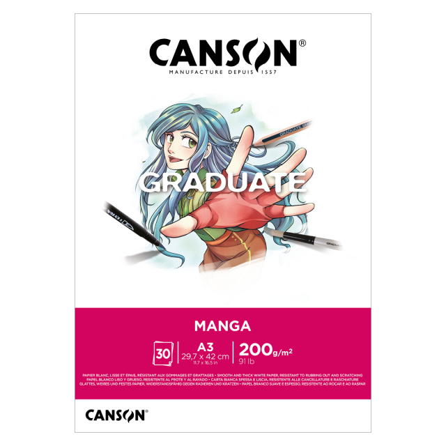 Graduate Manga Pad A3 200g