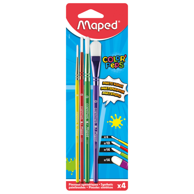 Color'Peps Kinderpinsel 4er-Pack