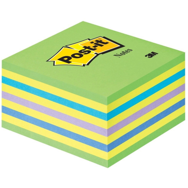 Post-it Note Cube 76x76 Farbmix Neon 2