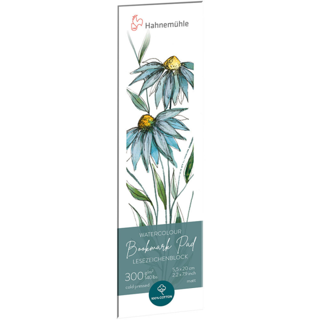 Aquarellpapier Bookmark Pad 300g 5,5x20 cm