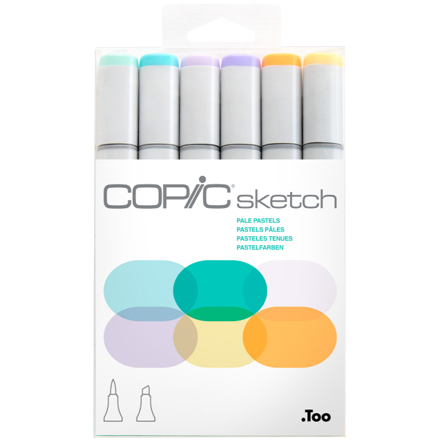 Sketch 6er-Pack Pale Pastels