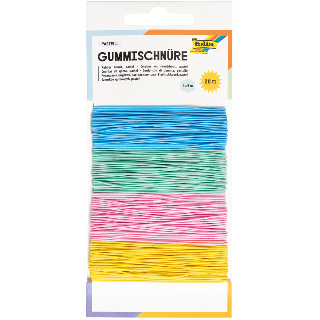 Elastischer Schmuckdraht 4 x 5 m Pastell