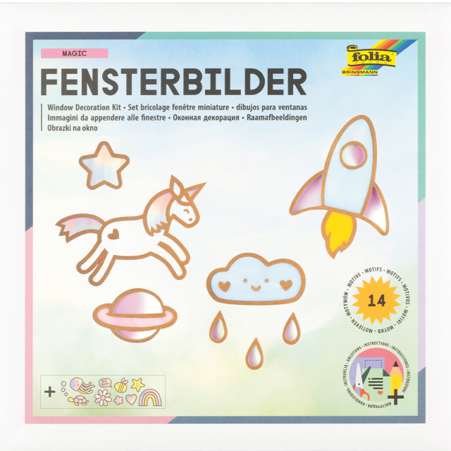 Fensterdekoration Regenbogen 14 Motive