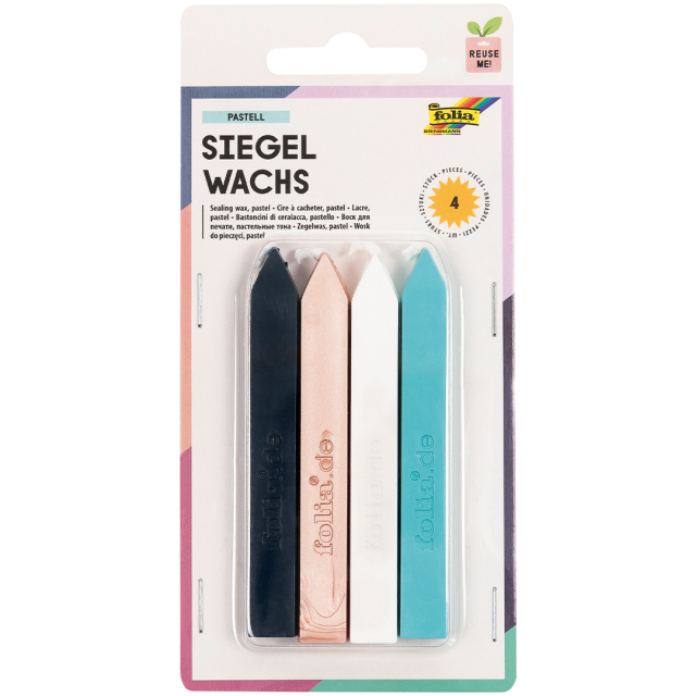 Siegelwachs Pastell 4er-Pack