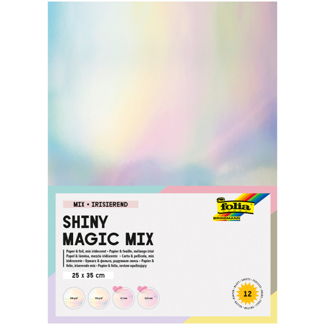 Farbwechselpapier Shiny Magic Mix 12 Blatt 