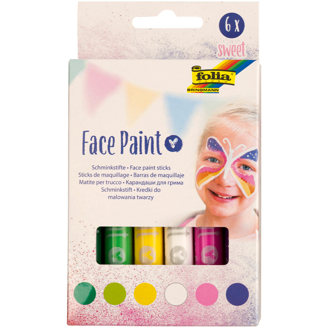 Face Paint Set Sweet 6er-Pack