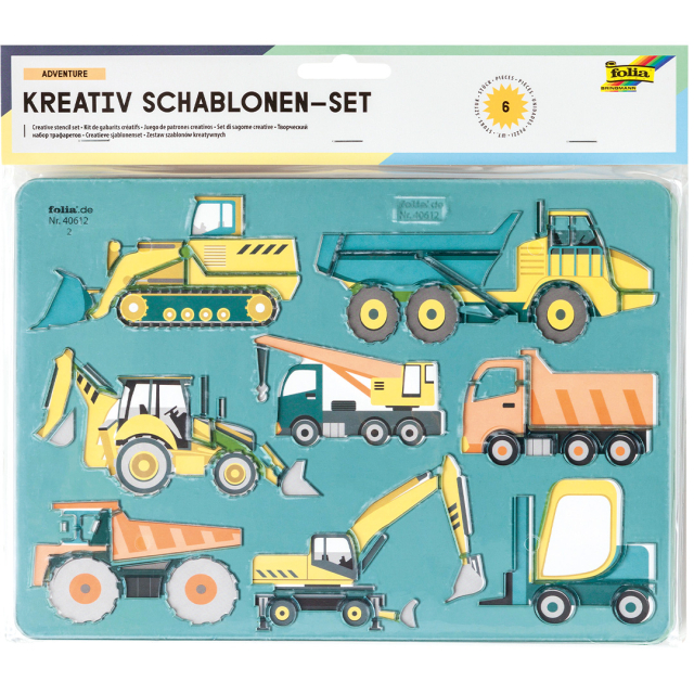 Kreativ-Schablonen Adventure 6er-Pack