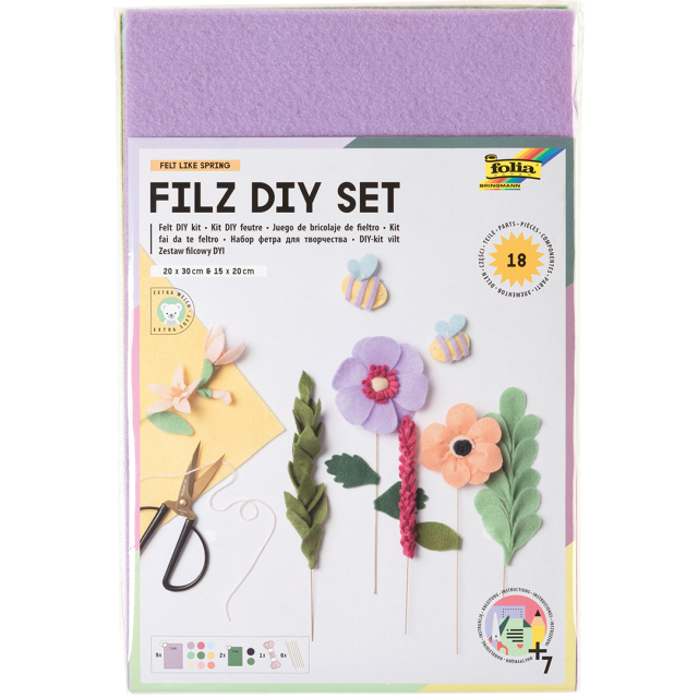 Filz Diy Kit Felt Like Spring 18 Blatt