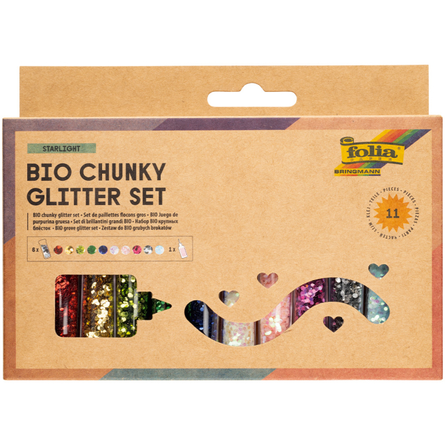 Bio Glitter Flakes 10er-Pack