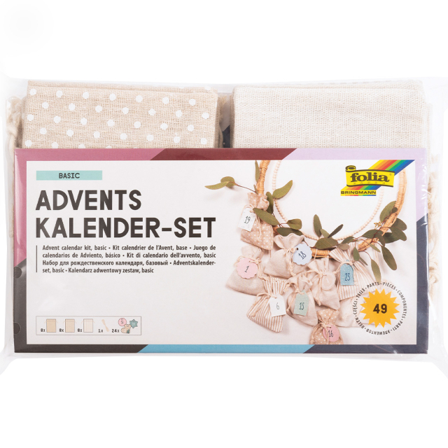 Adventskalender Stoffbeutel 24er-Pack 