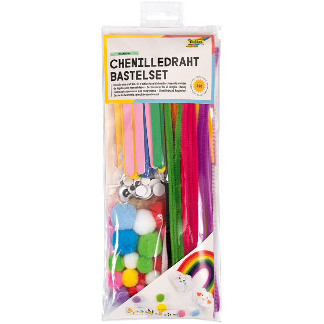 DIY-kit Chenilledraht Rainbow 212 Teile