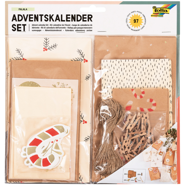 Papiertüten für Adventskalender 24er-Pack